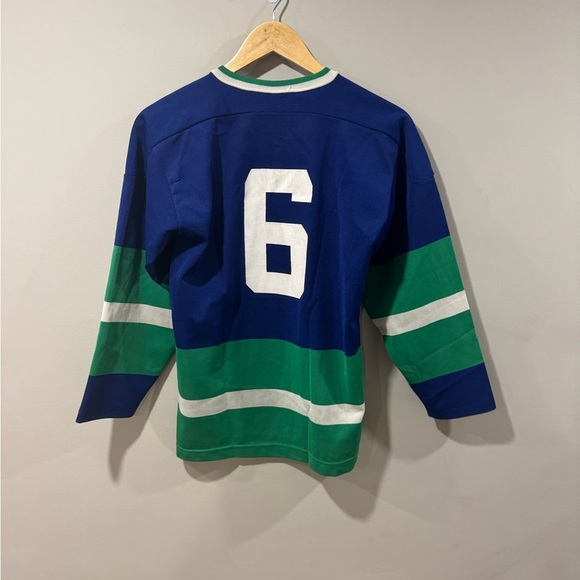 Vintage Maska Superfil Vancouver Canucks Blank NHL Hockey Jersey - Picture 2 of 8
